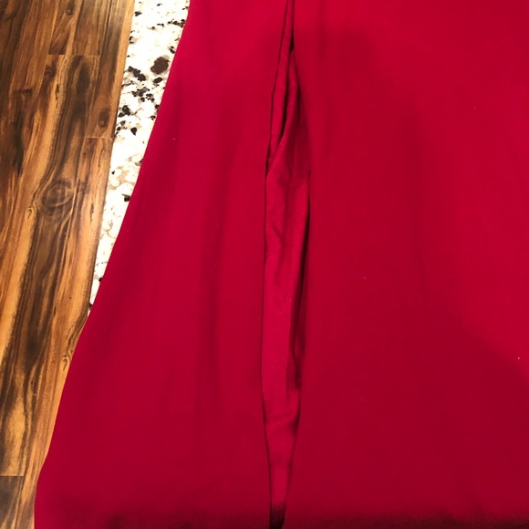 DRESS THE POPULATION Sandra Garnet Red Trumpet Gown party dress NEW - Picture 5 of 12